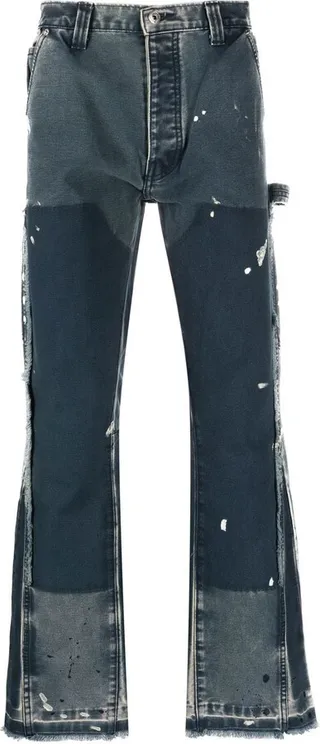 Paint-Splatter Detail Jeans