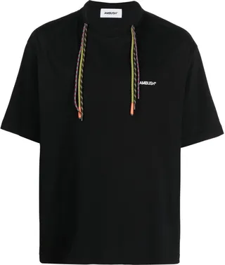 multicord crew-neck T-shirt