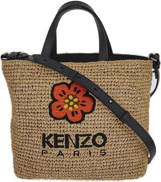 Kenzo Flower-Embroidered Tote Bag