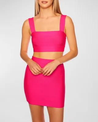 Stretch Bandage Mini Skirt