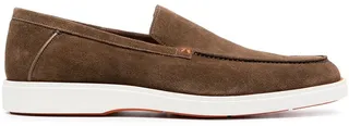 Suede Almond Toe Loafers