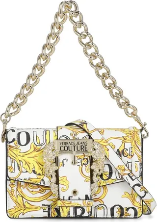 Shoulder Bag With Baroque Print