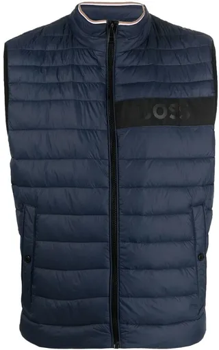 Quilted Logo-Print Gilet