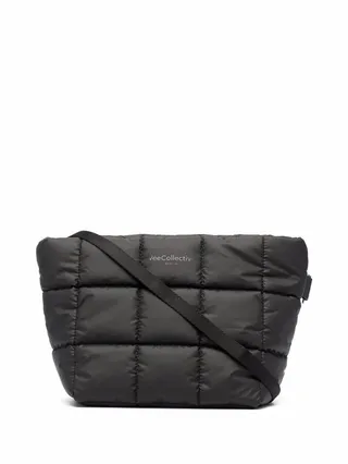Logo-Print Padded Shoulder Bag