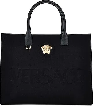 VERSACE Frequenza Tote Bag in Black