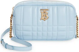 Small Lola Check Quilted Leather Camera Bag