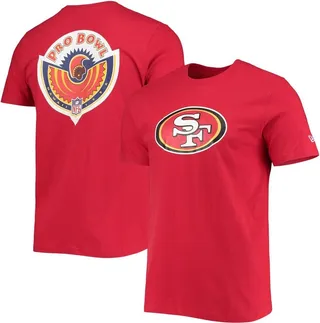 Men's New Era Scarlet San Francisco 49ers 1996 Pro Bowl T-shirt