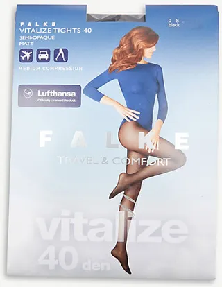 Womens Black Vitalize 40-denier Stretch-woven Tights