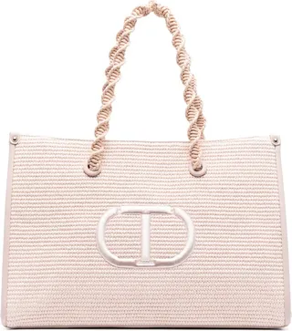 Large Embroidered-Logo Tote Bag