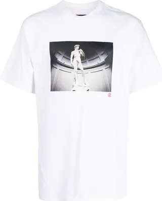 Melting David cotton T-shirt