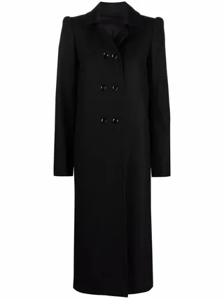 Double-Breasted Virgin Wool Coat