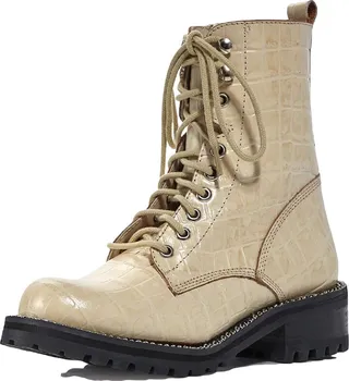 Jax Womens Leather Combat Boots