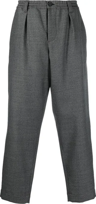 Straight-Leg Wool Trousers