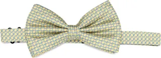 Graphic-Print Silk Bow Tie