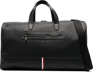 Logo-Lettering Zip-Fastening Holdall