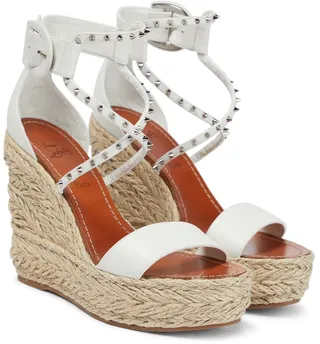 Chocazeppa leather wedge espadrilles