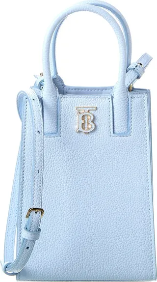 Burberry TB Leather Phone Tote