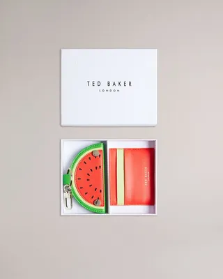Watermelon Keyring And Card Holder in Red