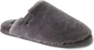 Fireside by Dearfoams Men's Broome Genuine Shearling Scuff Slippers