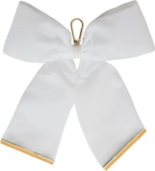 Johnny Loves Rosie - Luxe White Velvet Bow Keyring