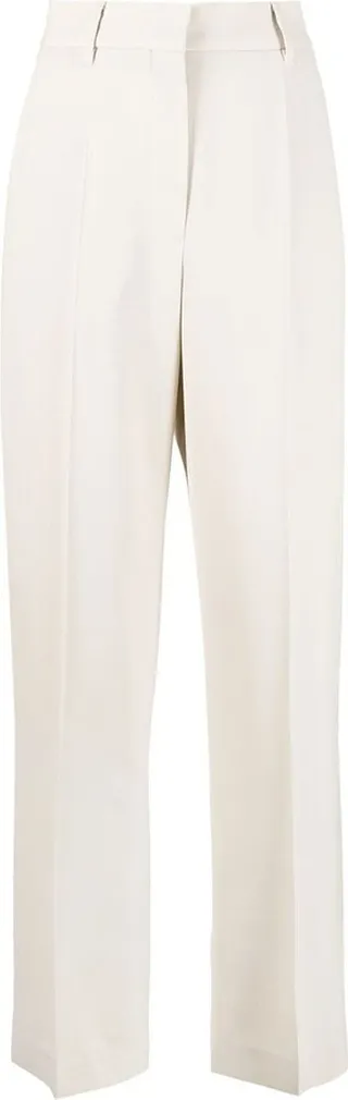High-Rise Straight-Leg Trousers