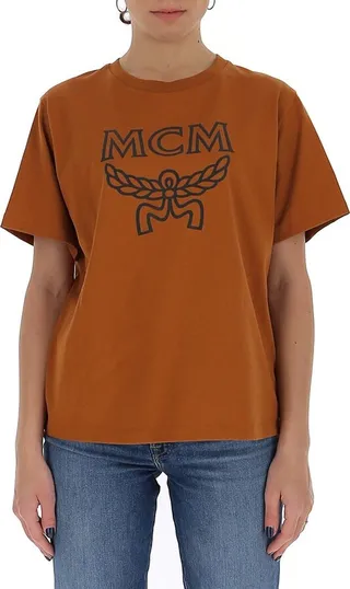 MCM Logo Print Crewneck T-Shirt