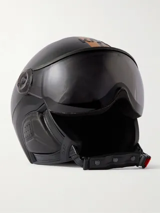 +KASK Piuma Logo-Print Striped Ski Helmet