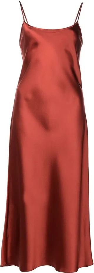 Sleeveless Silk Midi Dress