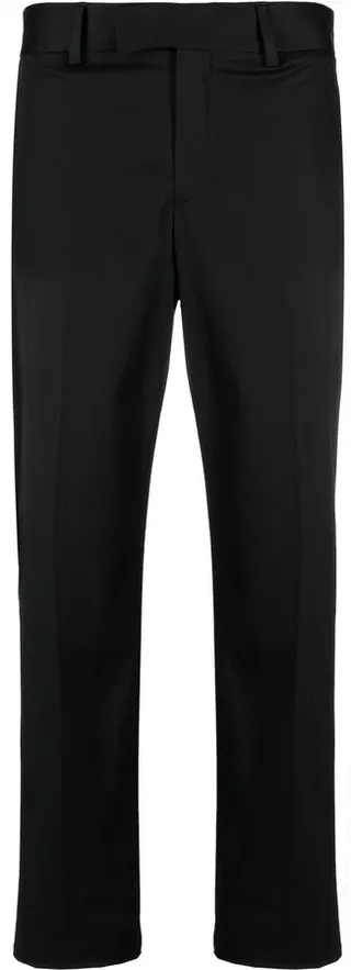 Straight-Leg Cotton Trousers