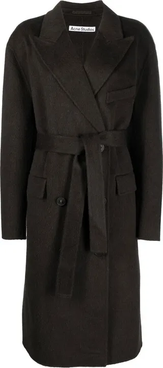 Belted Double-Breasted Coat
