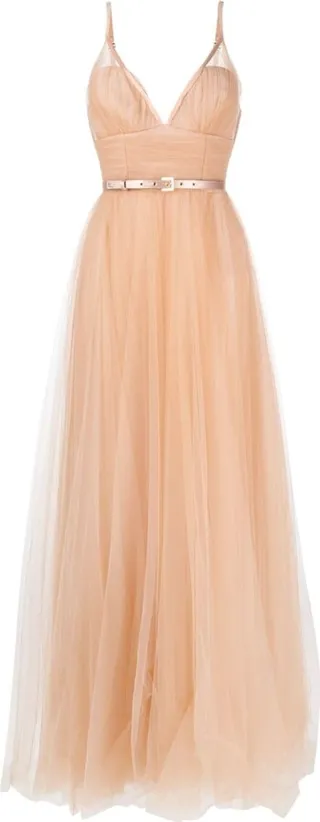 Belted Tulle Dress