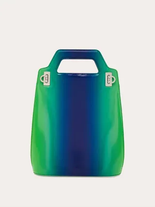 Ferragamo Women Wanda North-South top handle with nuanced detailing Green