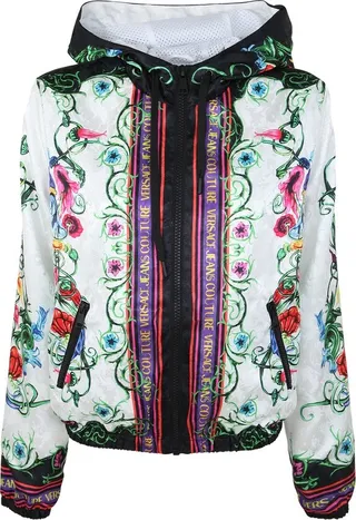 Versace Jeans Couture Floral-Printed Zipped Bomber Jacket