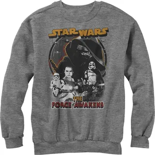 Men's Star Wars The Force Awakens Distressed Sweatshirt - Athletic Heather - Large