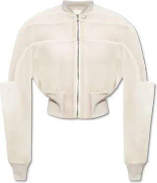 Rick Owens Zipped Leather Bomber Jacket