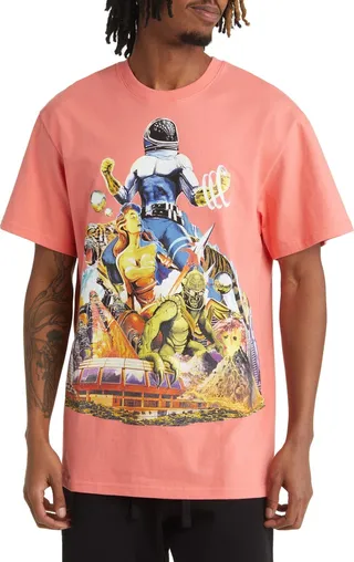 Invasion Oversize Cotton Graphic Tee