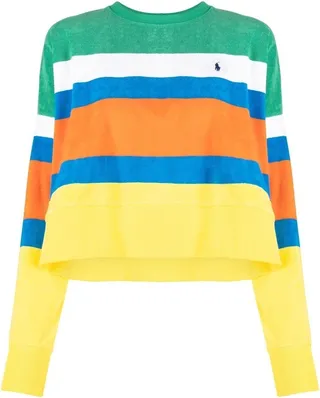 Yellow Polo Pony Striped Jumper