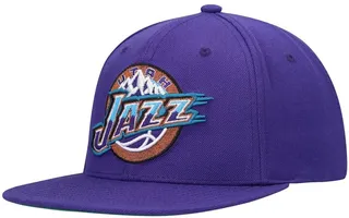 Men's Mitchell & Ness Purple Utah Jazz Hardwood Classics Team Ground 2.0 Snapback Hat
