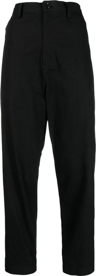 High-Waisted Cropped Trousers