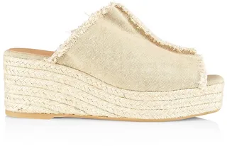 Queral Canvas Wedge Espadrille Sandals