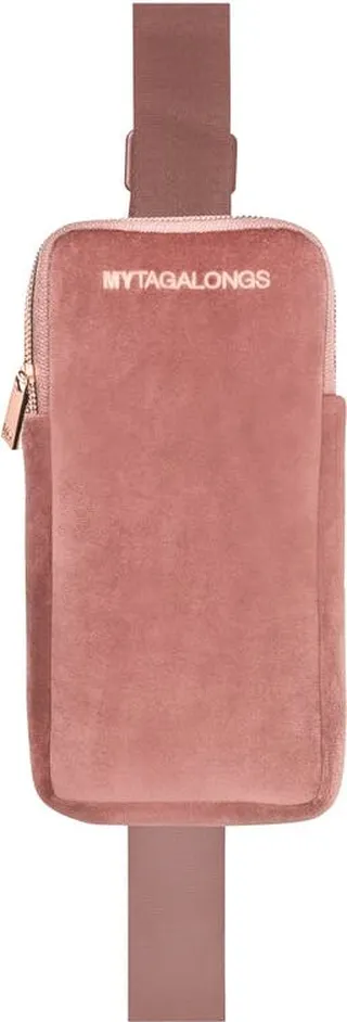 MYTAGALONGS Phone Sling Cross Body - Vixen Rose (Velour Finish)