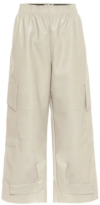 Sylvia faux leather cargo pants