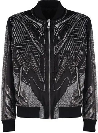 Balmain Studded Bomber Jacket
