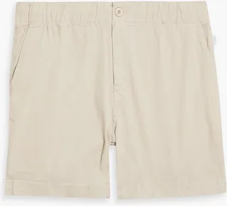 Cotton-blend twill chino shorts