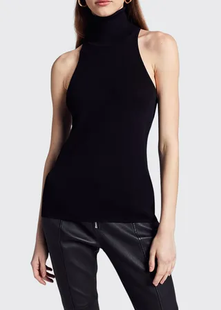Paltrow Sleeveless Turtleneck Top