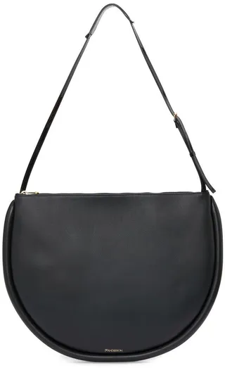 large Bumper-Moon leather shoulder bag