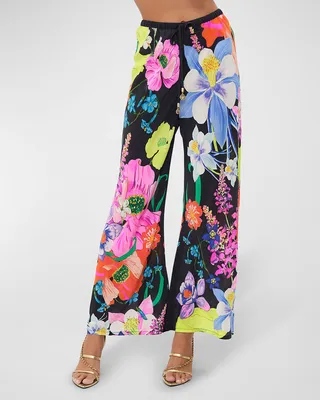 Away With The Fairies Bias-Cut Drawstring Pants