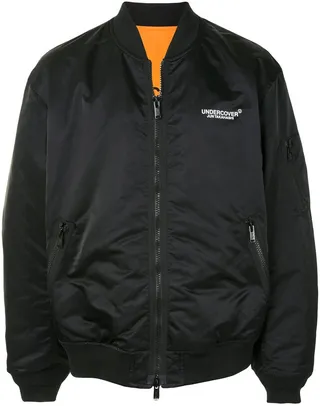 Logo-Print Bomber Jacket
