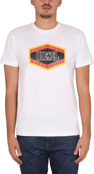 Diesel Logo Printed Crewneck T-Shirt