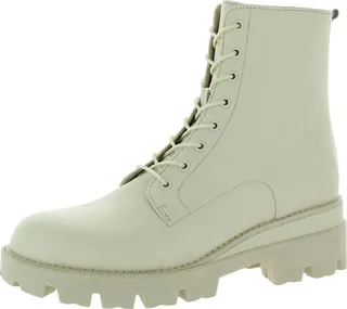 Garret Womens Lugged Sole Ankle Combat Boots
